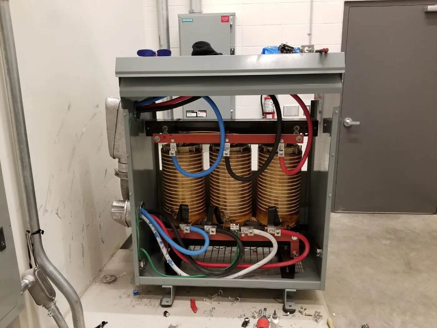 Commercial dry-type transformer installation Alberta