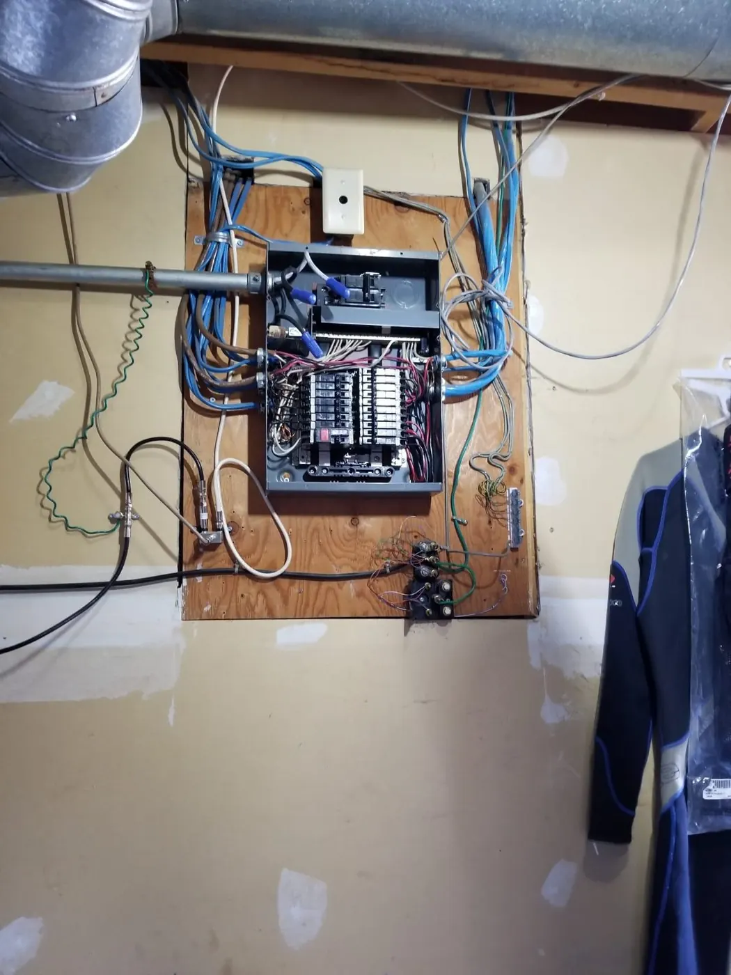 Old electrical panel before upgrade, Edmonton