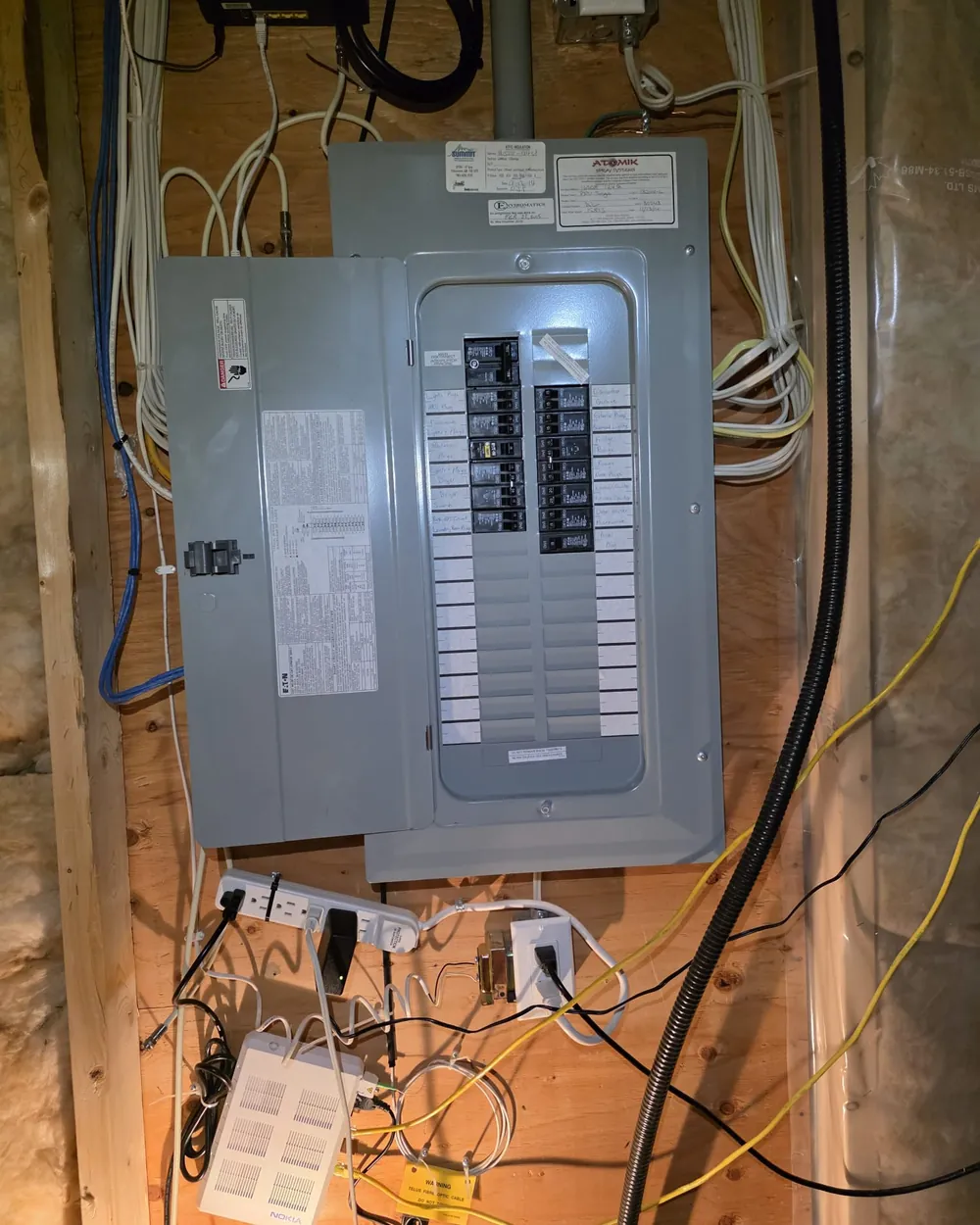 A new 240 volt EV charger circuit landed in a residential electrical panel in Edmonton.