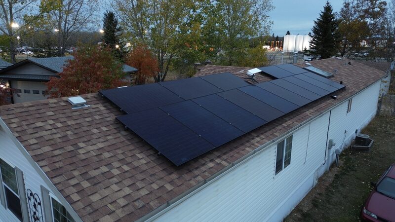 6.75 kW lakefront solar install by Raydn Renewables, Athabasca Alberta, September 2025