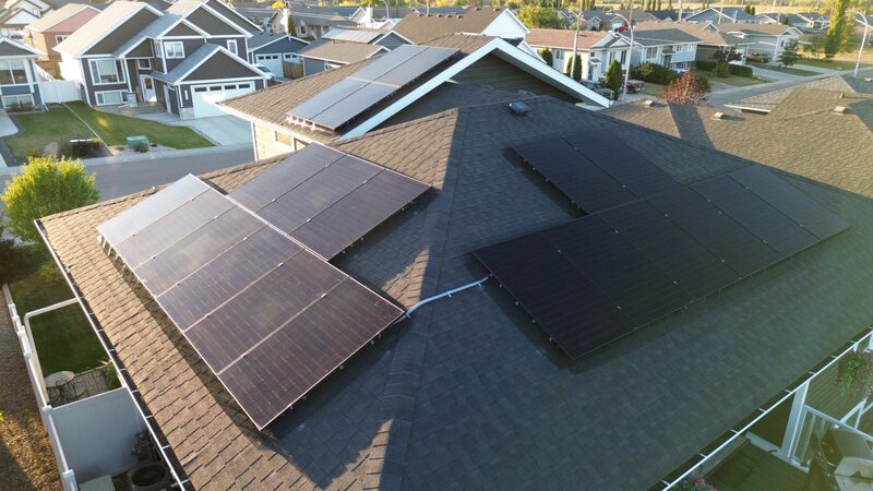 9.4 kW three-surface solar install by Raydn Renewables, Vermilion Alberta, September 2025