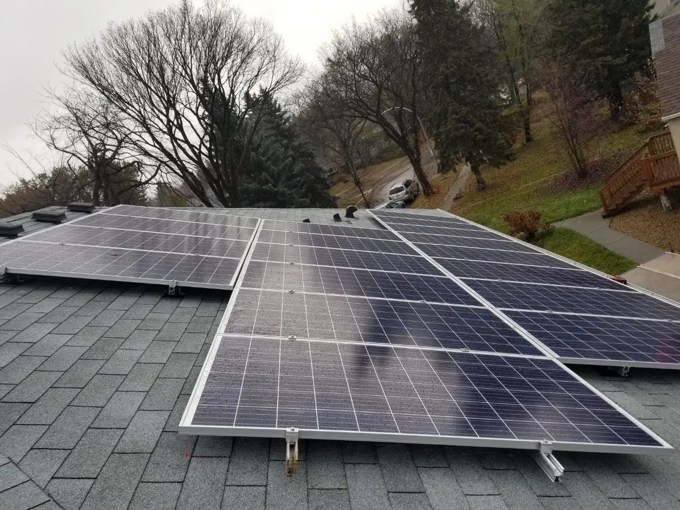 Edmonton grey-roof home with Raydn solar system, 2018 install